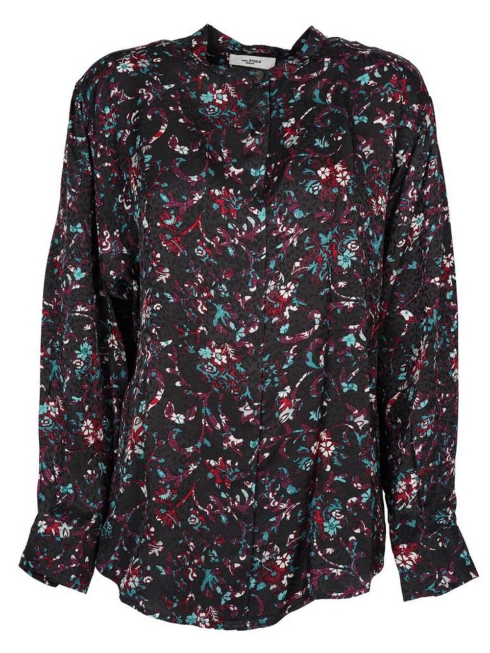 Isabel Marant Étoile Silk Blend Floral Semi Sheer Blouse Size 40 Approx. US 8